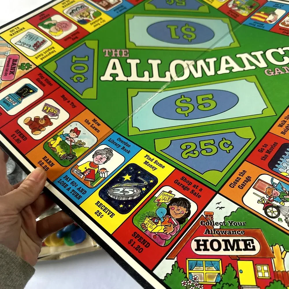 Vintage 1992 The Allowance Game Board Game